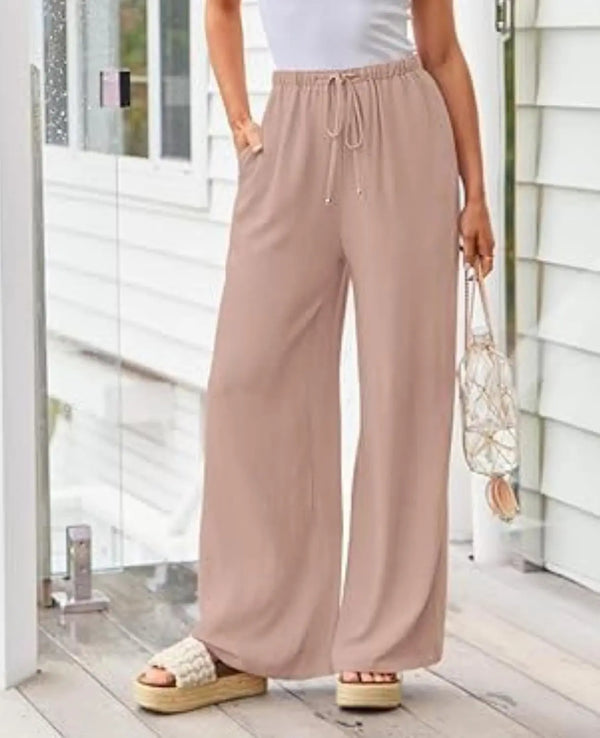 Chic Linen Palazzo Pants amazon